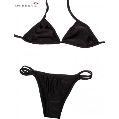 Strappy Halters Top Closured Bottom Cheap Women Brazilian Bikini 