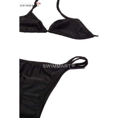 Strappy Halters Top Closured Bottom Cheap Women Brazilian Bikini 