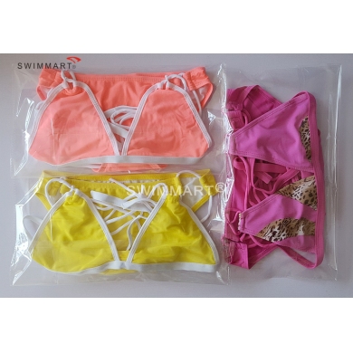 Hot Sale Strappy Bandage Transparent Stretch Mesh Sexy Bikini