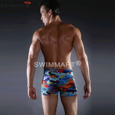 Hot Sales Cool Print Elastic Band adjustable ties man Swimming suits Large Male Plus size XXXL
