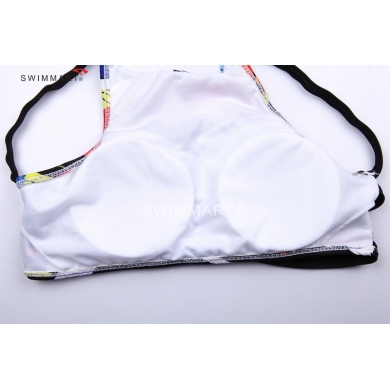 Tank Top Cross-Straps Removable push up padding Women Fashion Bikini