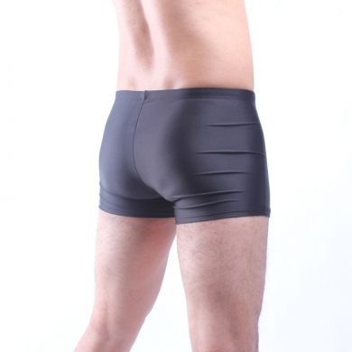 Left Black Right Dark Grey Geometric Imprint Fully lined Elastic adjustable tie Excellent Quality Swimwear for men