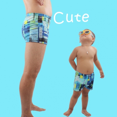 SWIMMART 2023 Summer Daddy Son Swimsuit Family Swimming Shorts Swimwear Parent Child Swim Trunk Bathing Suits